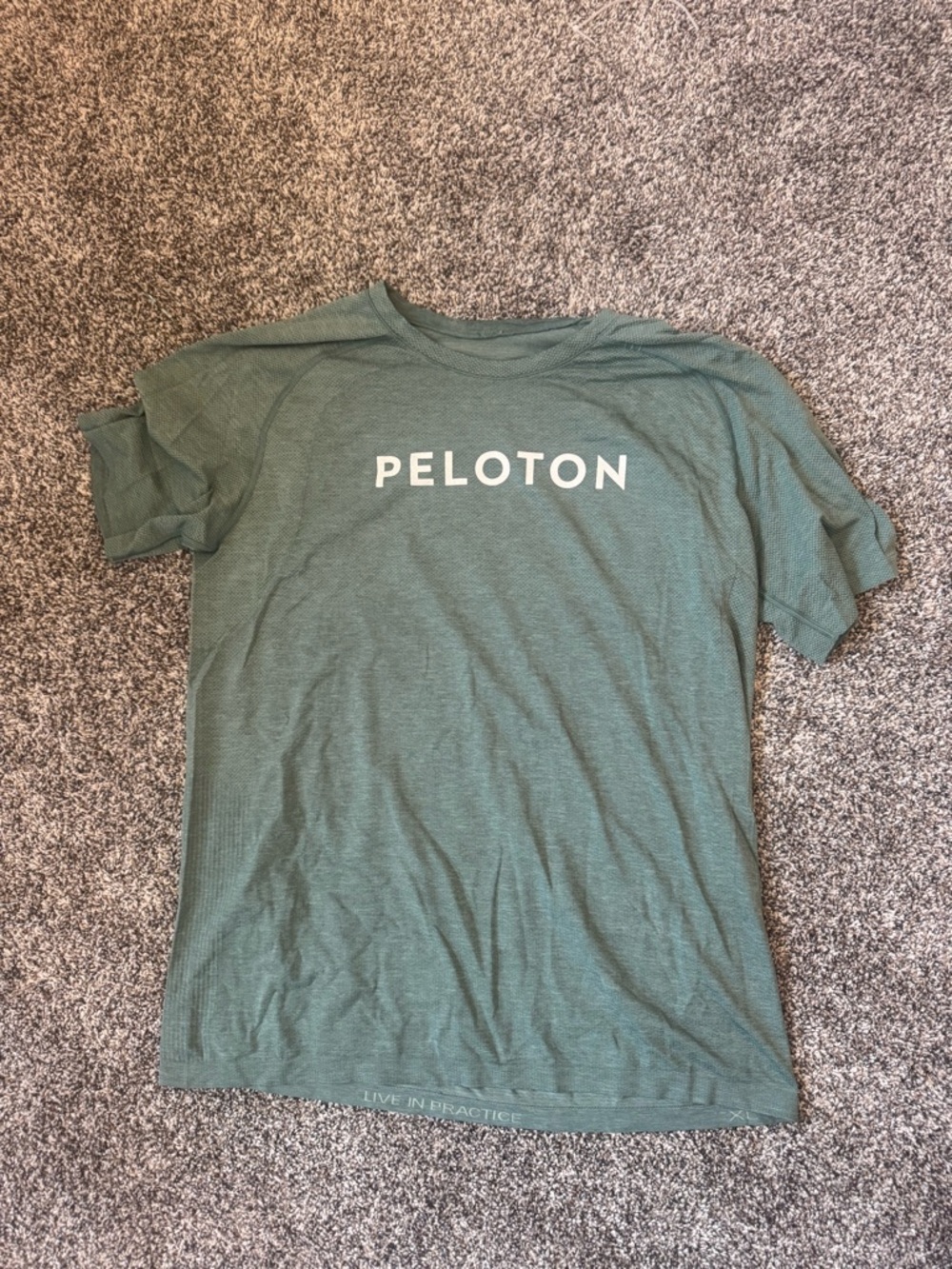 Peloton Green Short-Sleeve Logo Tee Lululemon XL